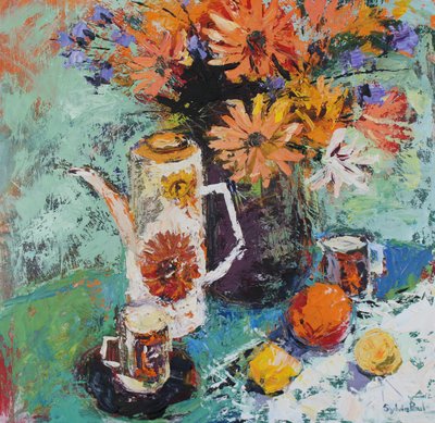 Coffee Pot Still Life by Sylvia Paul